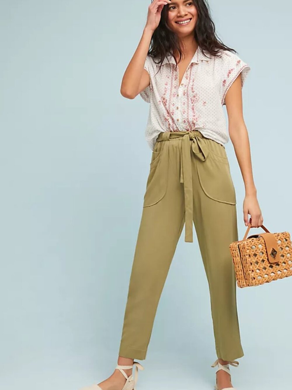Anthropologie Green Trousers
